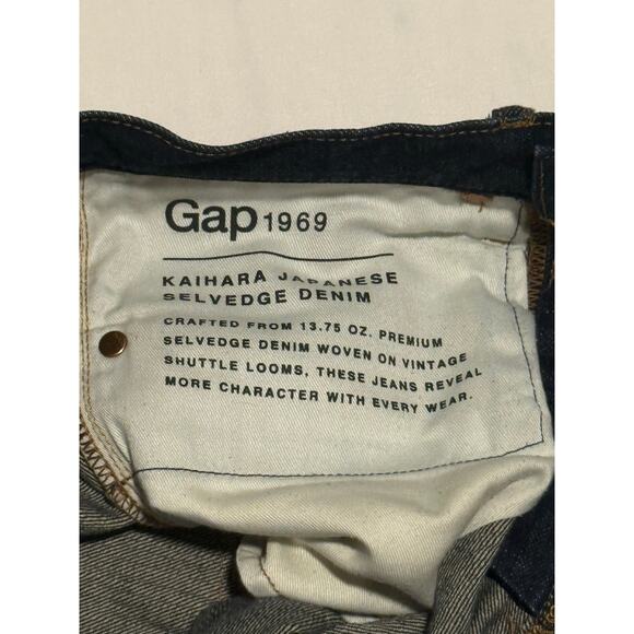 Gap Selvedge Jeans 28x30 Blue Raw Wash Stretch Kaihara Japanese Rockabilly - Picture 5 of 14